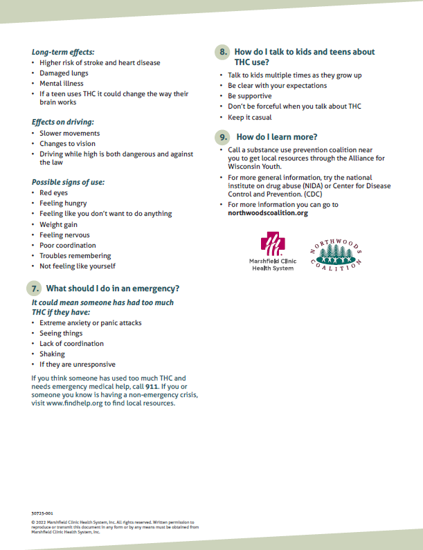 THC is Changing Information sheet, click for more information